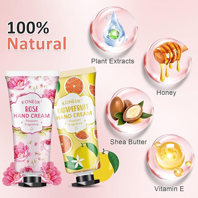 80 Pack Hand Cream Set for Dry Cracked Hands, Bulk Hand Lotion Travel Size for Stocking Stuffers, Mini Hand Cream for Christmas Gifts, Birthday Gifts and Bridal Shower Gifts for Guests