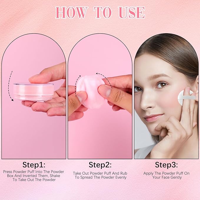 Allaura Beauty Blurring Powder, Allaura Beauty Pink Setting Powder, Blurring Setting Powder by Allaura, Allaura Blurring Powder, Allaura Natural Lightweight Pink Setting Powder (Pink)