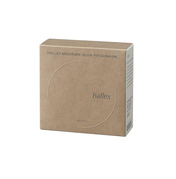 hallex Moisture Glow Fit Cushion (0.49oz) – Korean Cushion Foundation for Dewy, Radiant Skin | Lightweight, Long-Lasting Coverage