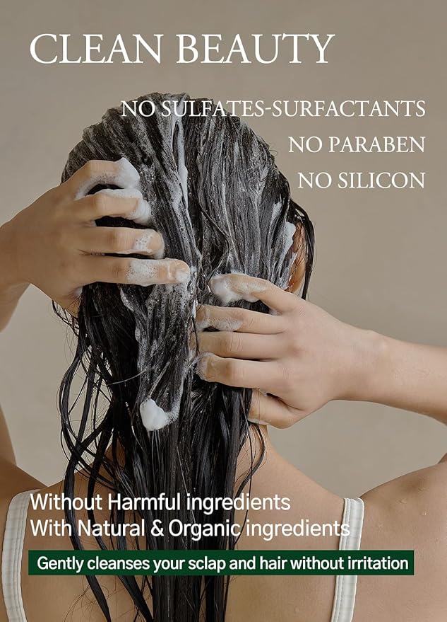 laferme Laminaria Shampoo with Organic Ingredient, Korean Clarifying Shampoo, Hydrating for Dry Hair, Strengthening for Weak Hair, Sulfate & Paraben-Free, for Women & Men,16.9 FL. OZ, Pear & Freesia