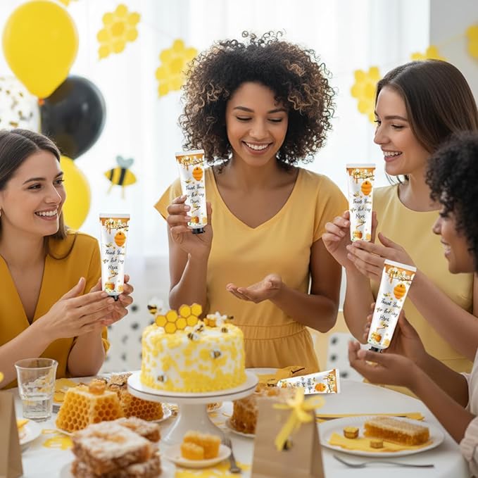 48 Sets Honey Hand Cream Gifts Bulk Baby Shower Hand Cream Travel Size Lotion Bulk Fall Thanksgiving Party Supplies Favors Birthday Wedding for Guest