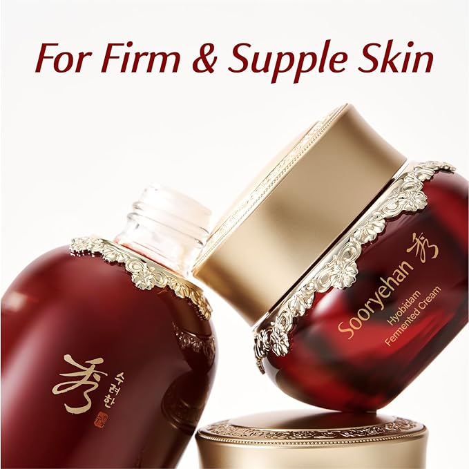 Sooryehan Hyobidam Fermented Cream (1.7fl oz) - Korean Facial Care. Face Moisturizer for Women. Wrinkle Cream for Women, Night Cream for Face with Wild Ginseng & Snow Fungus.