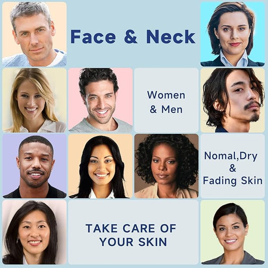 Retinol Cream for Face, Collagen Neck Creams for Tightening and Firming, Anti Aging Day & Night Facial Moisturizer for Women & Men, Instant Face Lift Wrinkle Cream 1.7 fl. oz with Vitamin C Serum