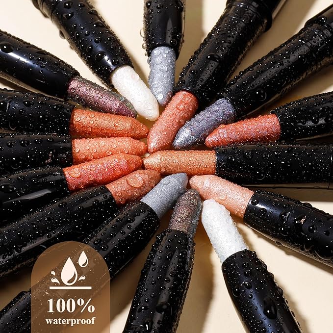 Cream Waterproof Hypoallergenic Eyeshadow Stick, long wear Metallic Glitter Matte Eye Shadow Pencil With Makeup Brush, Eye Brightener, 52 Cherry Metallic