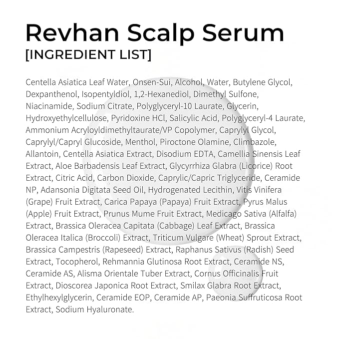 Revhan Scalp Serum for Hair Loss & Thinning – Hair Growth Serum for Men & Women w/Salicylic Acid & Centella Asiatica – Soothes Itchy, Irritated Scalp with Roll-On