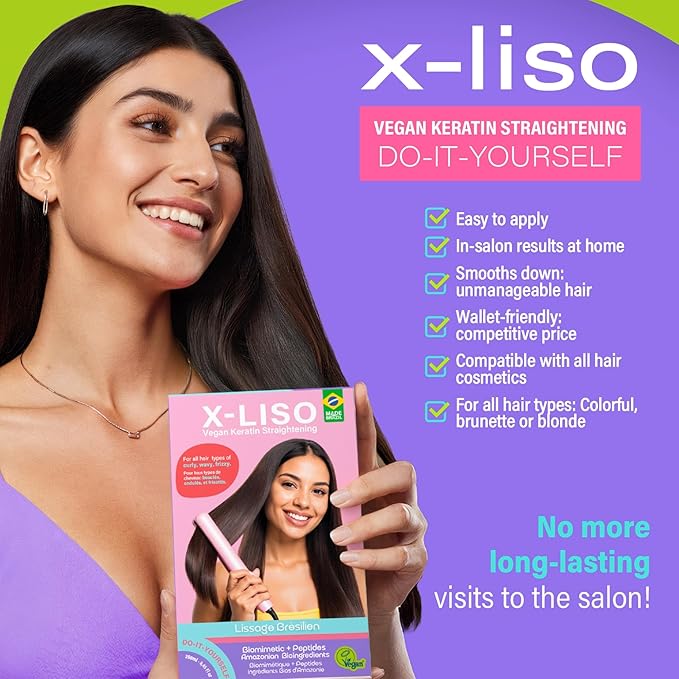 Brazilian Keratin Hair Treatment – Straightening kit, Progressiva, Frizz-Free – Keratin Treatment at Home | Keratina Para Alisar El Pelo | Alisado Sin Formol | Straightening hair products