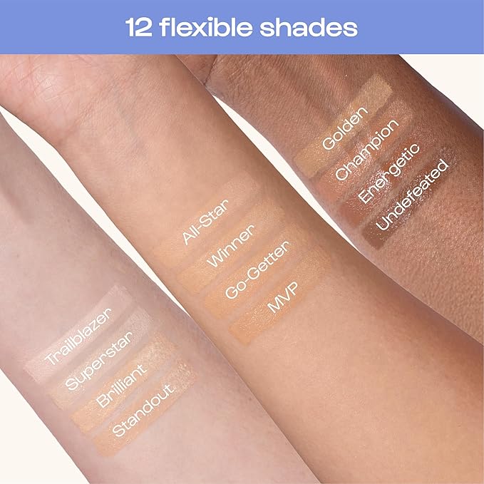 Alleyoop Game Face Makeup Concealer - Lightweight, Buildable Under Eye Concealer for Dark Circles, Hydrating Cream Formula for Women with Aloe Stem Cell - Smooth, Crease-Proof Makeup, Undefeated