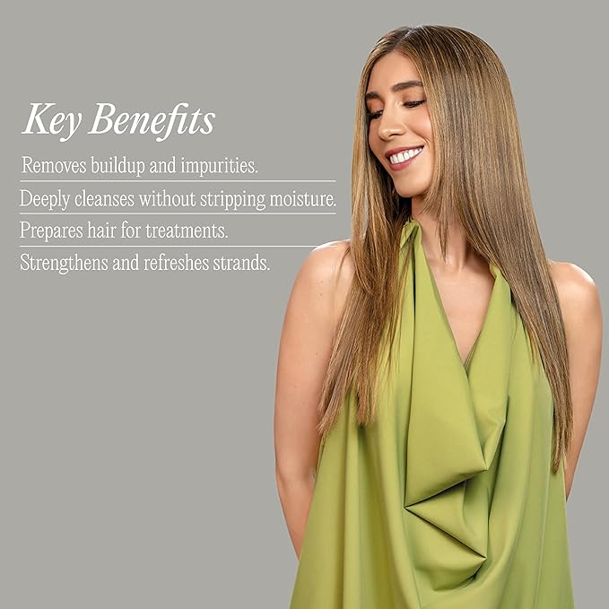 Clarifying Deep Shampoo by K-Pure, Sulfate & Paraben Free, Purifying Shampoo for Buildup Removal, Deep Cleansing for Oily Scalp, Color & Keratin-Treated Hair, Pre-Treatment for Smoother, Stronger Hair