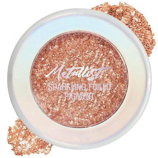 Touch in Sol Metallist Sparkling Foiled Pigment (#1 Cream Peach) - Diamond and Pearl Powders to Create Holographic Look - Dazzling Sparkles Gorgeous Glitter Eye Shadow
