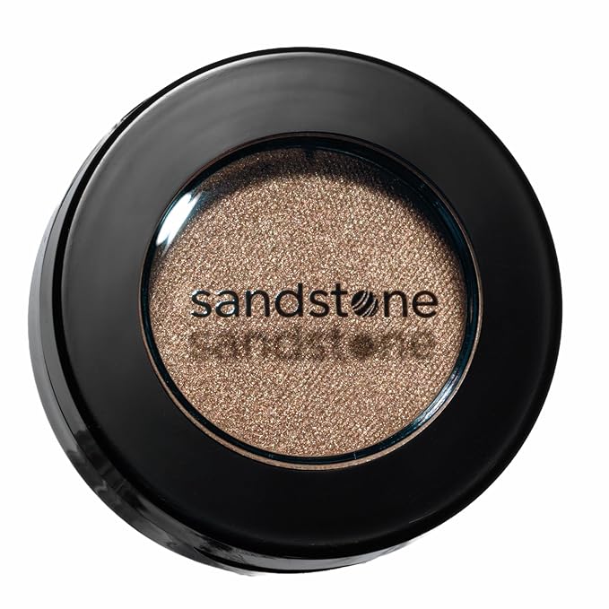 Sandstone Scandinavia Eyeshadow for Sensitive Eyes, Eyeshadow with Long Durability, Allergy Certified, Fragrance-Free and Vegan Eye Make-Up, Hypoallergenic Make-Up (592 Golden Earth)