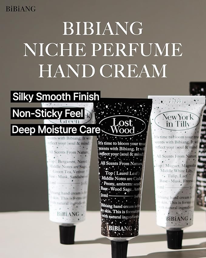 New York in Tilly Hand Cream - Korean Hand Care for Moisturizing & Nourishment - Hydrating Hand Care Formula with Floral Lily Scent, Shea Butter & Niacinamide - 1.69oz