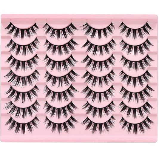 Fairy Lash Clusters Manga Individual Lashes C Curl Wispy Eyelash Clusters WideSpan Eyelash Extension Kit with Lash Bond and Seal Wet-Look Spiky Cluster Lashes (Fairy Lash)