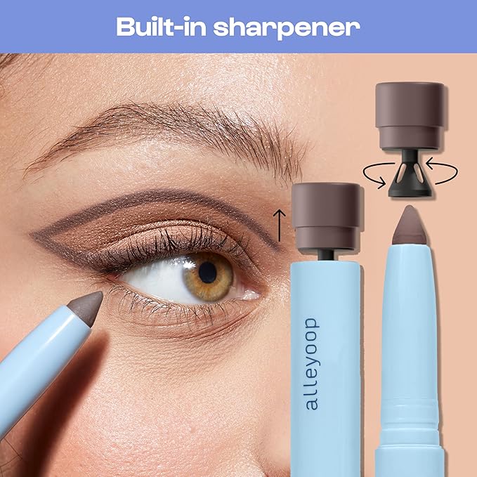 ALLEYOOP 11th Hour Waterproof Cream Eyeshadow Stick – Long-Lasting Eye Shadow Pencil & Eyeliner, Cream to Powder Stick & Highlighter – Smudge-Proof Eyeshadow Shimmer, Baby Pearl Shimmer
