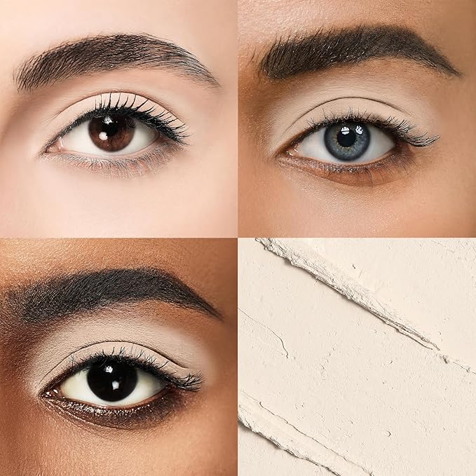 Longwear Cream Eye Shadow Sticks(37 Matte Pearl), Smudge-Proof, Waterproof Eyeshadow,Silky Formula Glitter With Makeup Brush,White Eyeshadow Stick