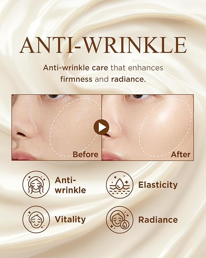 Bon Yeon Jin Korean Red Ginseng Eye Cream Duo Set - Anti-Aging Treatment for Dark Circles Fine Lines with Ceramide and Shea Butter, Intensive Skincare, 1.01 oz.