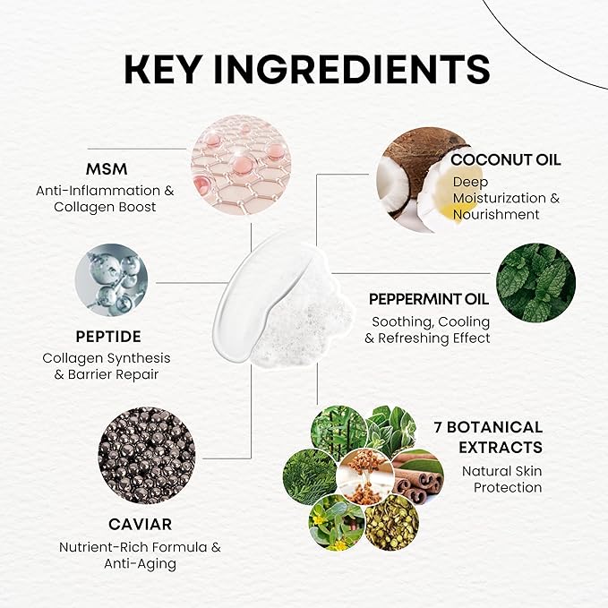 MPC Bubble Pore Cleanser, Korean Face Wash, Gentle Deep Pore Facial Cleanser with Caviar, Blackhead Makeup Remover, Pore Minimizer, Hydrating, Exfoliator, Oily, Dry Skin 5.07 fl oz