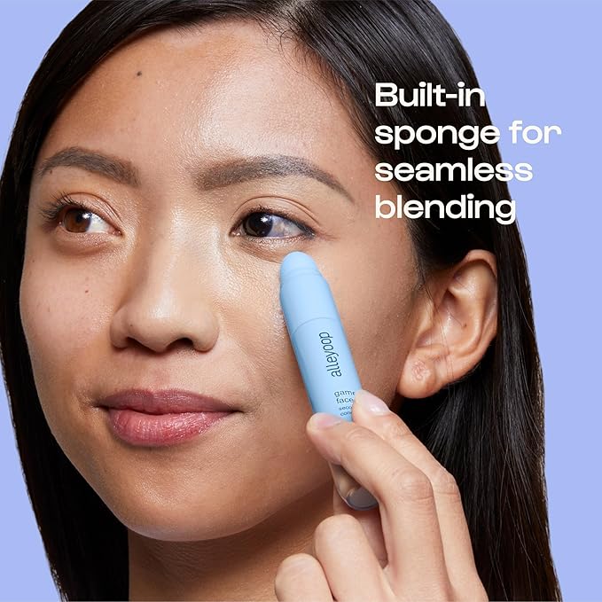 Alleyoop Game Face Makeup Concealer - Lightweight, Buildable Under Eye Concealer for Dark Circles, Hydrating Cream Formula for Women with Aloe Stem Cell - Smooth, Crease-Proof Makeup, Go-Getter