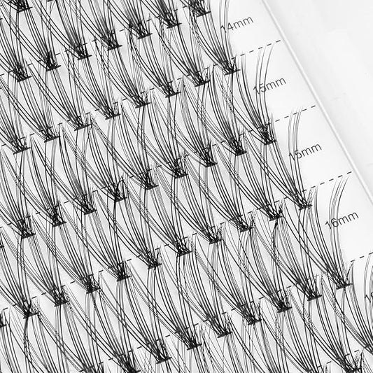 20D Lash Clusters, Individual Lashes, 240 Pcs 20D Individual Lash Extensions, Volume Soft Lightweight Reusable DIY Eyelash Extensions, Thickness 0.07mm C Curl False Eyelashes 12/13/14/15/16mm