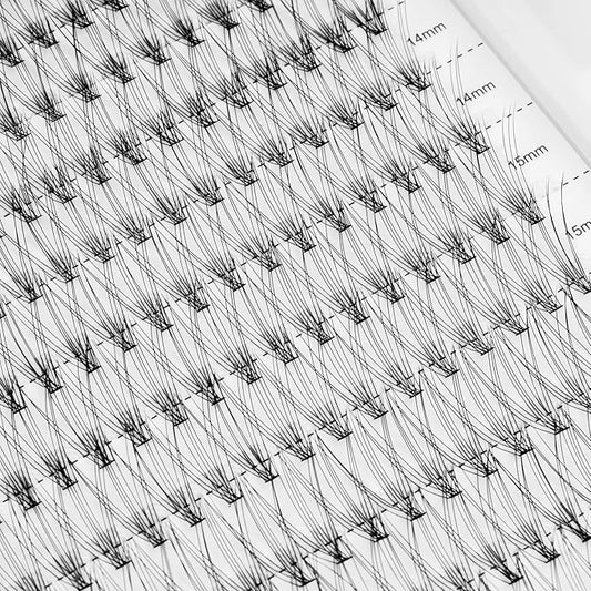 10D Lash Clusters, Individual Lashes, 240 Pcs Individual Lash Extensions, Volume Soft Lightweight Reusable DIY Eyelash Extensions, Thickness 0.07mm C Curl False Eyelashes 12/13/14/15/16mm